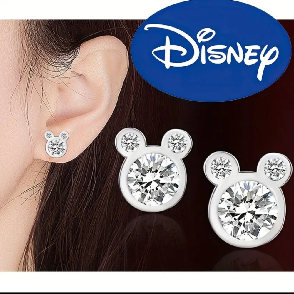 Disney Mickey Stud Zirconia Earrings
